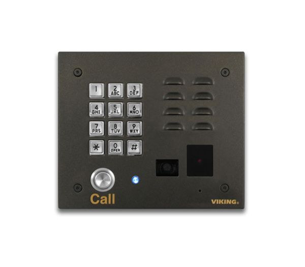 K-1775-BN-IP - Viking VoIP Video Entry Phone with Keypad and Card Reader