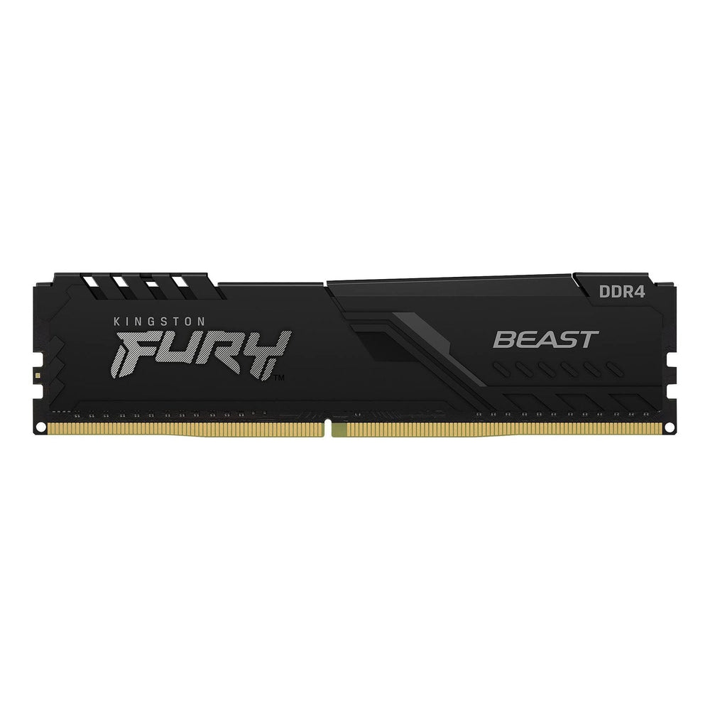 Kingston Fury Beast 32GB (16GB x2) 3200MHz DDR4 PC4-25600 Non-ECC CL16 288-Pin DIMM 1.35V Single Rank Memory Module - KF432C16BBK2/32