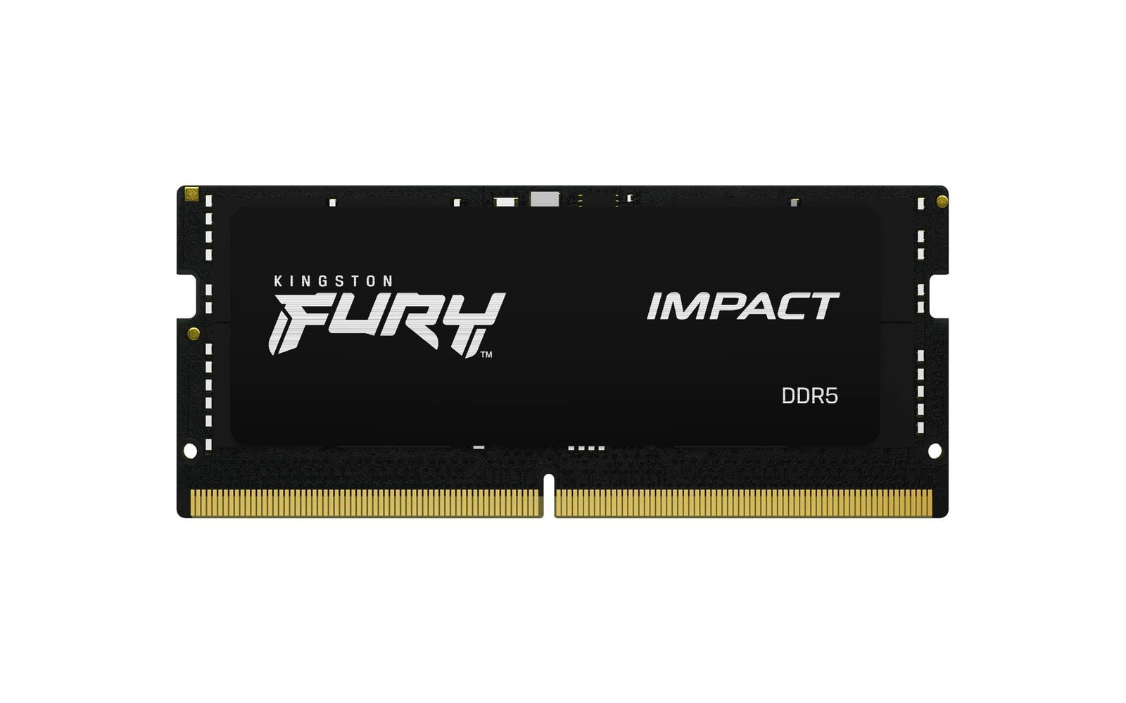 Kingston Fury Impact 32GB (2x 16GB) 4800MHz DDR5 PC5-38400 Non-ECC CL38 262-Pin SoDimm 1.1V Single Rank x8 Memory Module - KF548S38IBK2-32