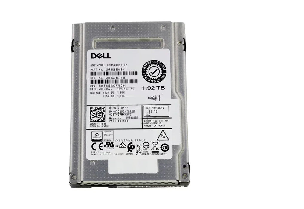 Kioxia RM5 KRM5XRUG1T92 Read Intensive SSD 1.92 TB SAS 12Gb/s DELL OEM | USED