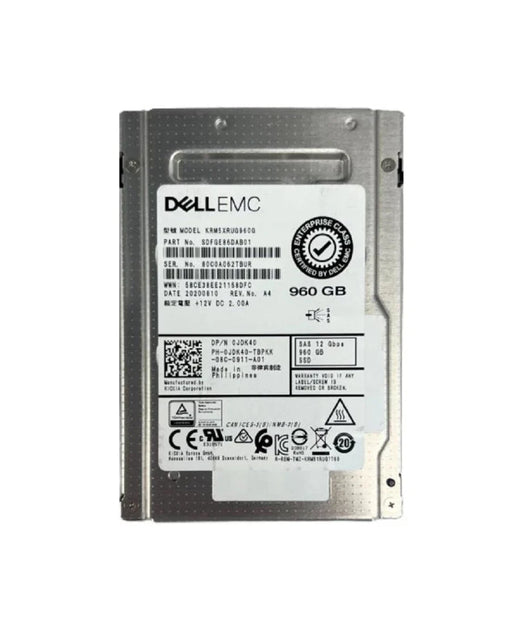Kioxia RM5 KRM5XRUG960G Read Intensive SSD 960 GB SAS 12Gb/s DELL OEM | USED