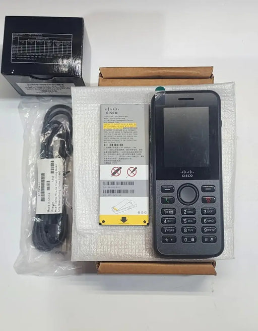 Cisco 8821 Wireless IP Phone Bundle CP-8821-K9-BUN | WiFi, Bluetooth, Ruggedized - Refurbished