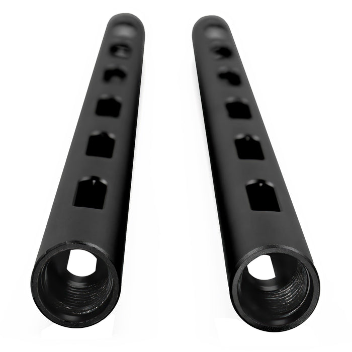 Kondor Blue 12'' PPSH 15MM Rod (Threaded, Black, 2 Pack)