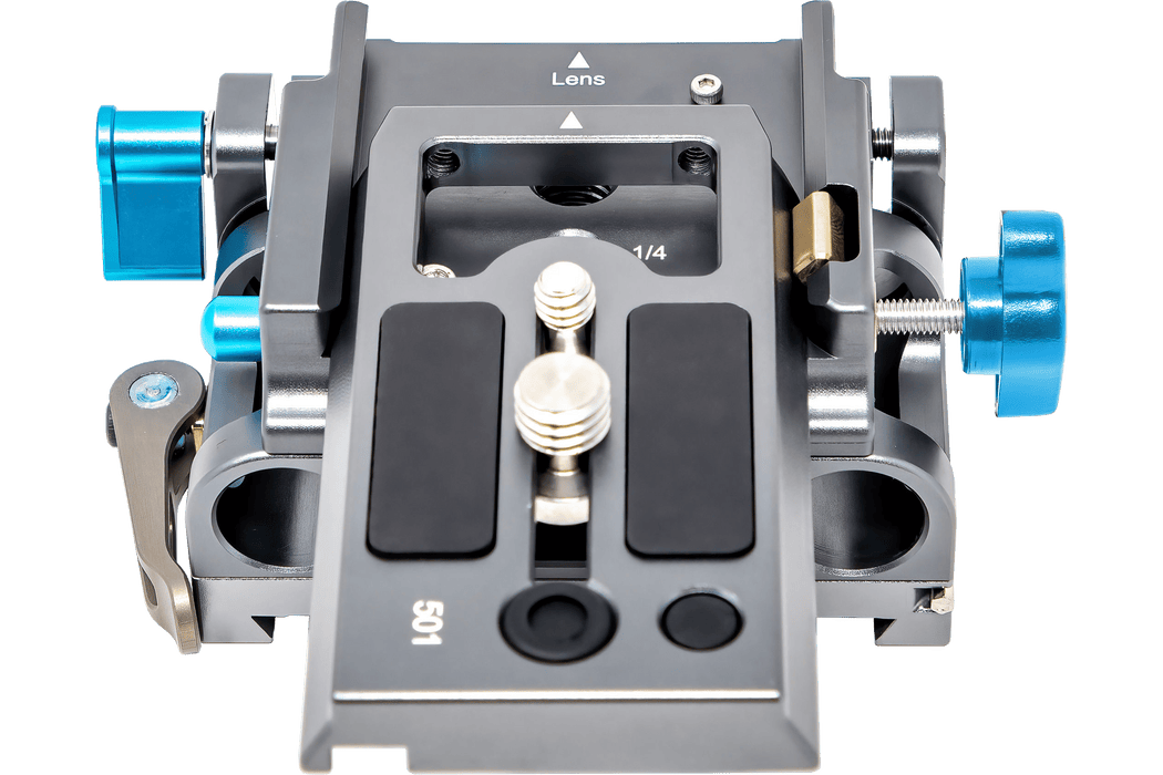 Kondor Blue 15mm LWS Arri/501 Side Loading Baseplate for Red Komodo, BMPCC & Mirrorless (Space Gray)