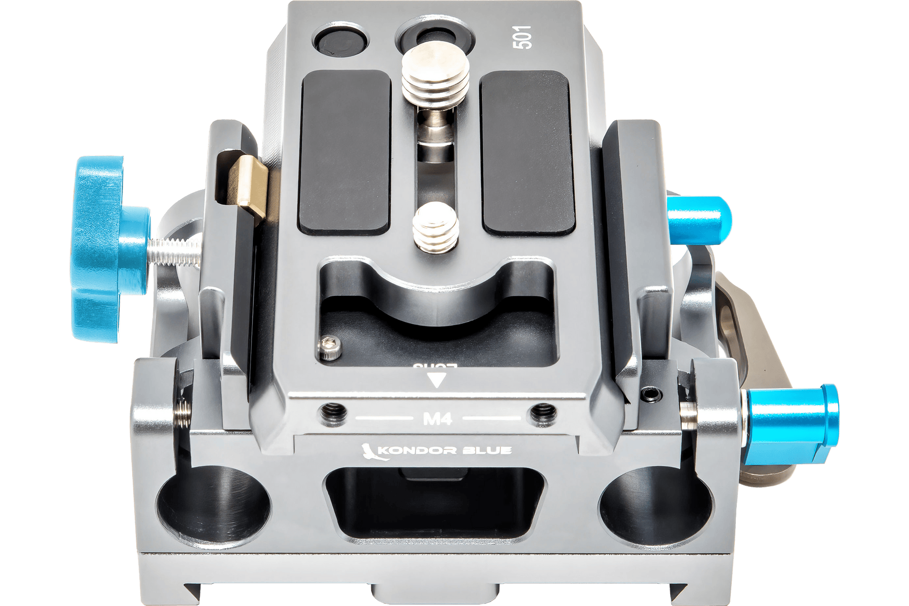 Kondor Blue 15mm LWS Arri/501 Side Loading Baseplate for Red Komodo, BMPCC & Mirrorless (Space Gray)