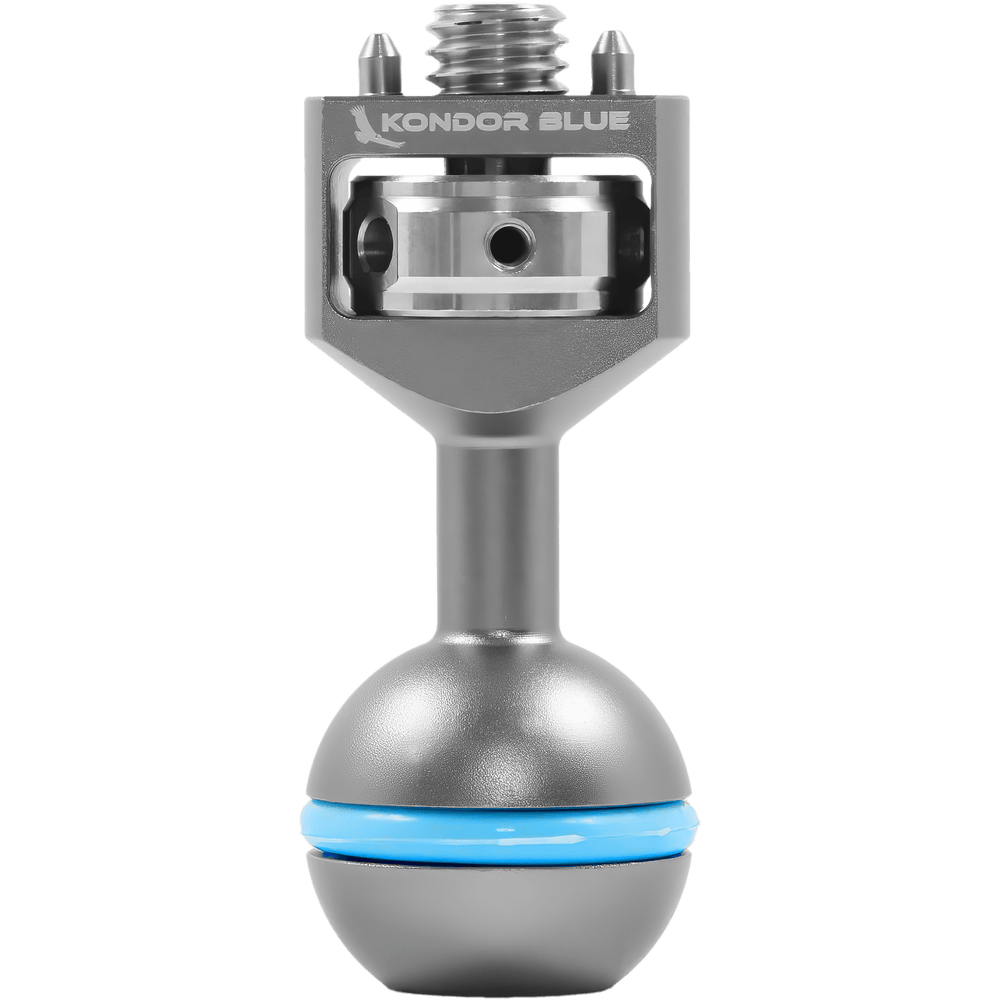 Kondor Blue 3/8" Ball Head with Locating Pins for Magic Arms (Space Gray)