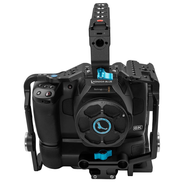 Kondor Blue BMPCC 6K Pro Battery Grip Cage with Top Handle (Raven Black)