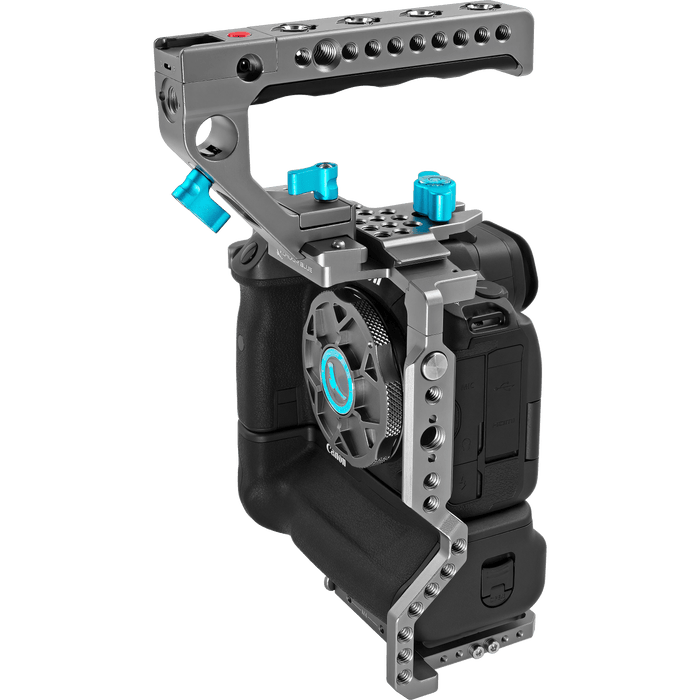 Kondor Blue Canon R5/R6 Battery Grip Cage with Top Handle (Space Gray)
