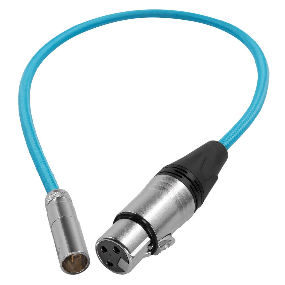 Kondor Blue Mini XLR to XLR for BMPCC 4K/6K (Blue, 16'')