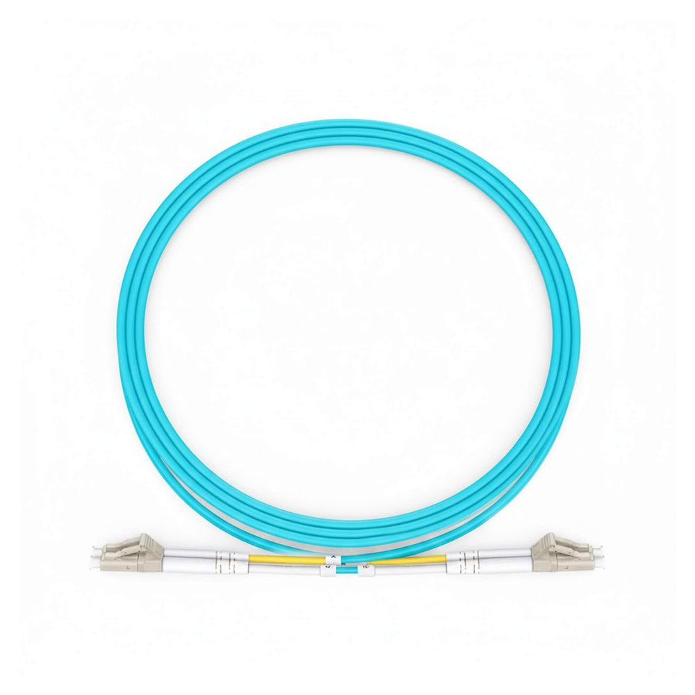 NSComm LC UPC to LC UPC Duplex Multimode(OM3) Fiber Patch Cable, 2 Fibers, 2.0mm OFNR