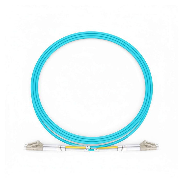 NSComm LC UPC to LC UPC Duplex Multimode(OM3) Fiber Patch Cable, 2 Fibers, 2.0mm OFNR