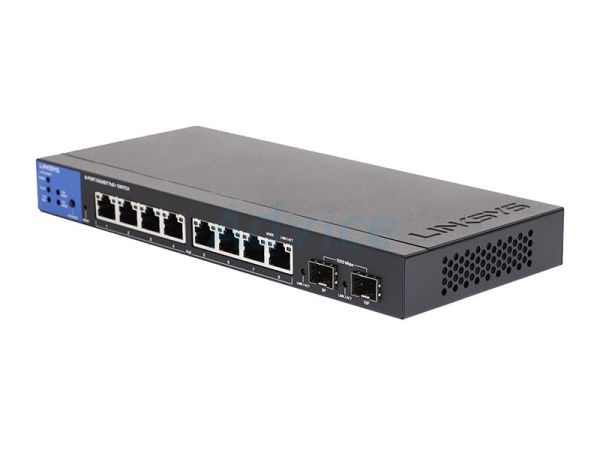 LGS310MPC - Linksys 8-Ports 1000Base-T Ethernet Managed Network Switch with 2-Ports SFP