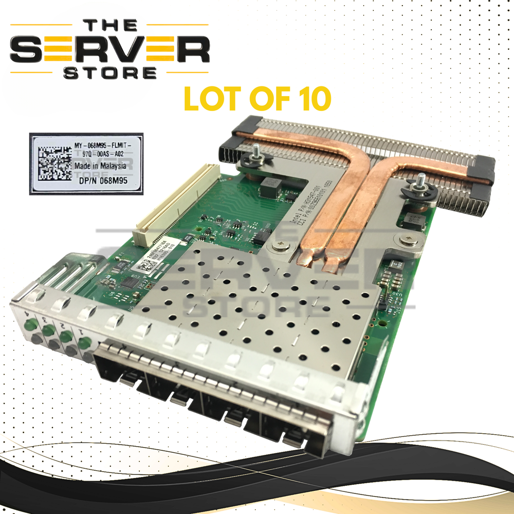 (LOT OF 10) Dell Intel X710 Quad Port 10Gbps SFP+ Network Daughter Card (NDC) 068M95 68M95
