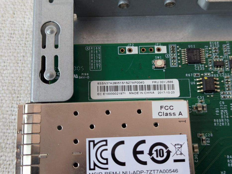Lenovo 00YJ566 ThinkSystem 10GB SFP+ 2-Port LOM Adapter SR530 SR550