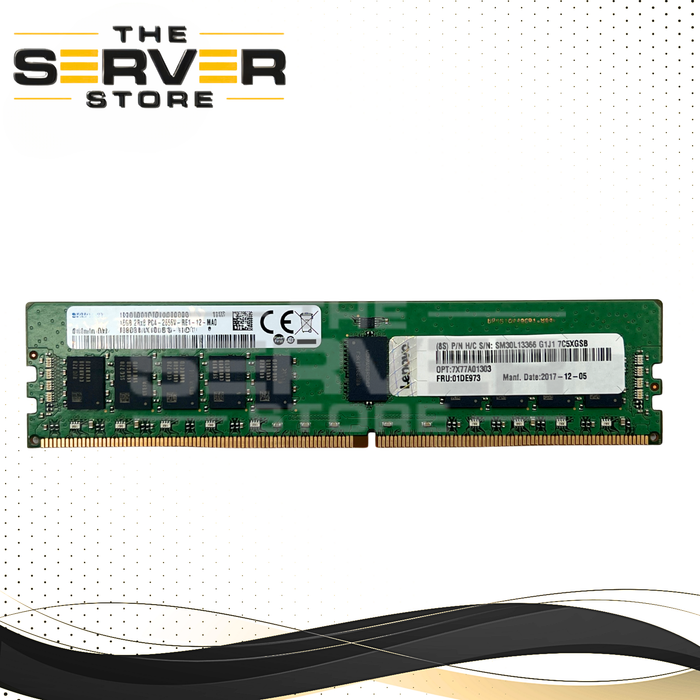 Lenovo 16GB 2Rx8 DDR4-2666V PC4-21300 ECC Registered Memory 01DE973