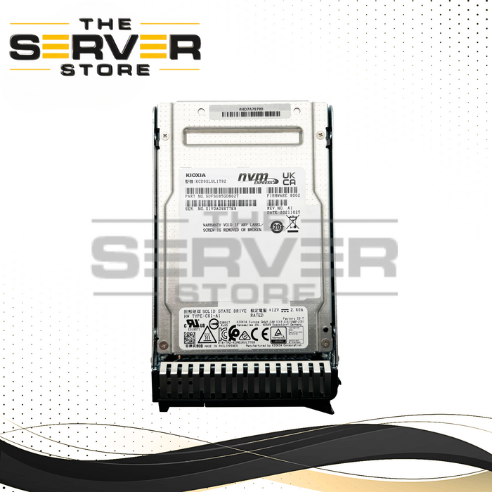 Lenovo 1.92TB NVMe U.3 G4 x4 2.5 SSD Kioxia CD6-R ThinkSystem SR550 SR650 4HD7A79790