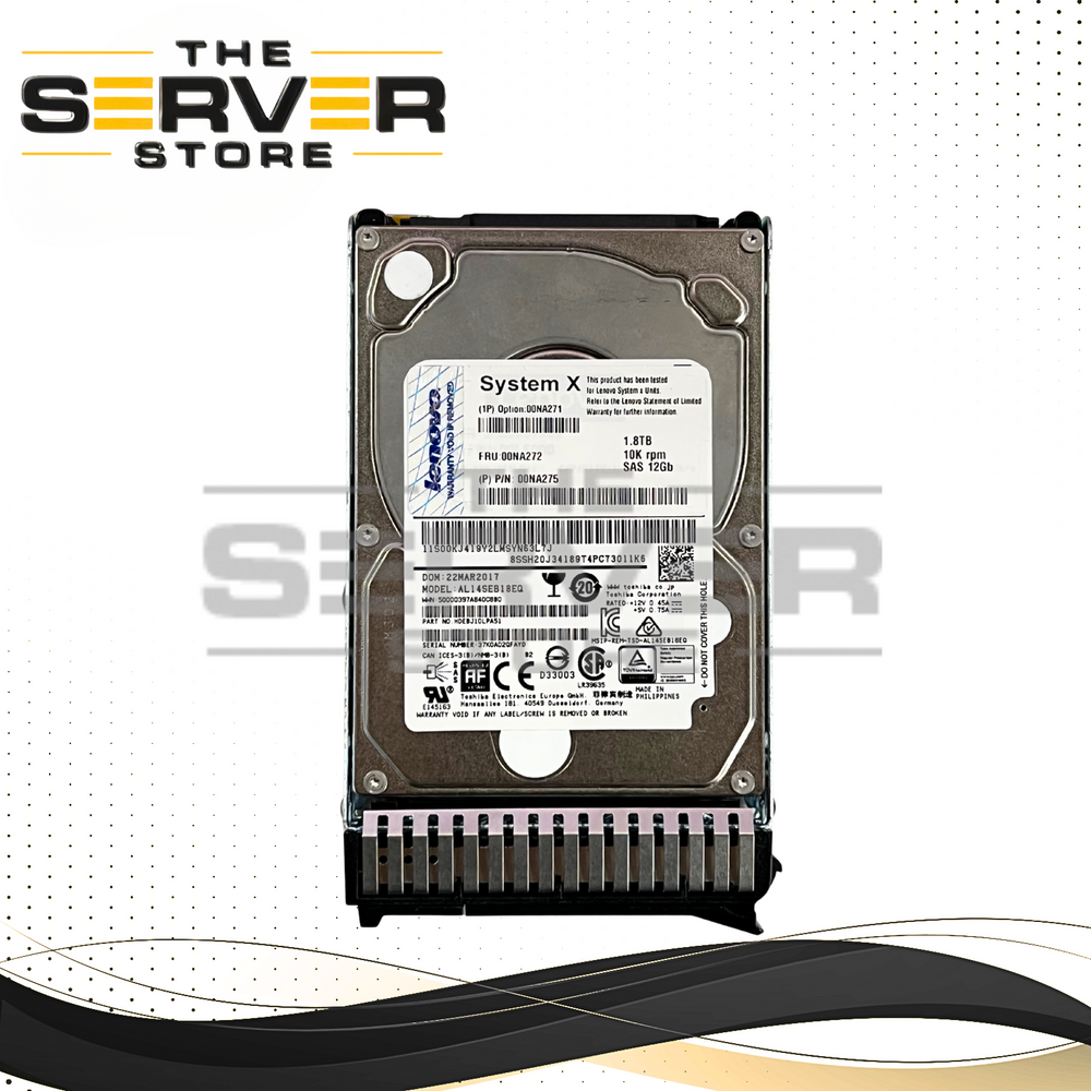 Lenovo IBM 1.8TB SAS 12G 10K SFF 2.5" SFF HDD 00NA275 00NA271 00NA272 (Alternate: 00NA441)