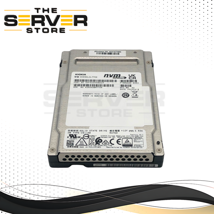Lenovo KIOXIA 7.68TB PCIe 4.0 NVMe 2.5" U.3 SFF SSD 4C57A77093