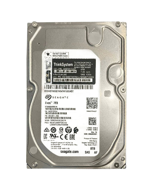Lenovo ThinkSystem 8TB SAS 12Gb/s Hot Swap 7200RPM (512e) 3.5-inch Internal Hard Drive - 4XB7A17227