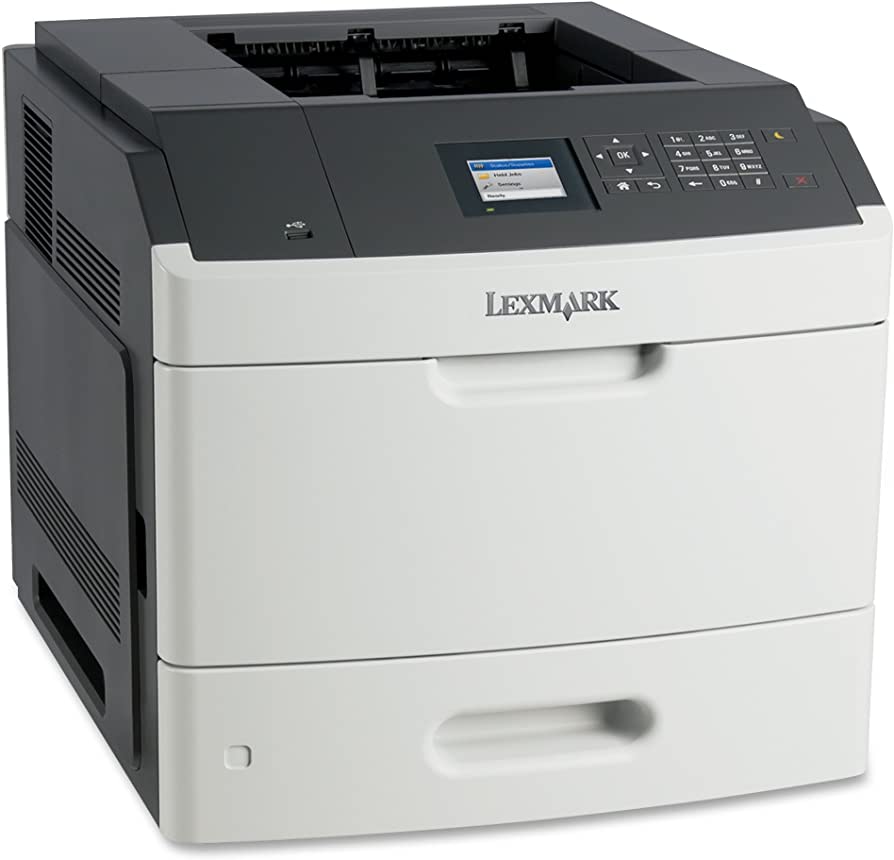 Lexmark MS811 1200 x 1200 dpi 63 ppm USB, Ethernet Wi-Fi Duplex Printing 2.4-inch LCD Display Desktop Monochrome Laser Printer - 40G0210