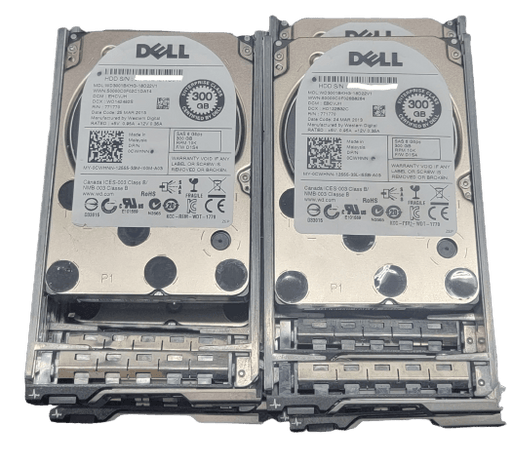 Lot of 10 Dell CWHNN 300gb 10k 6G 2.5in WD3001BKHG SAS drive