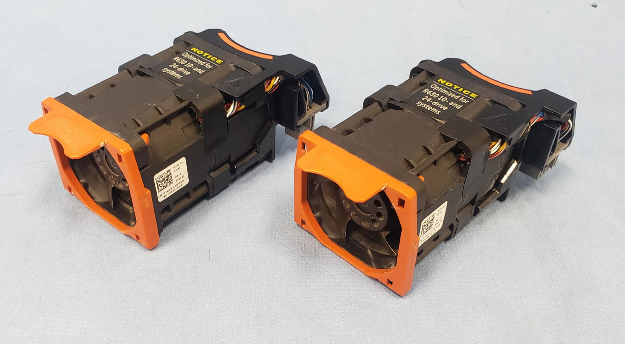Lot of 2x Dell TGC4J Cooling Fan for PowerEdge R630 10 Bay Server