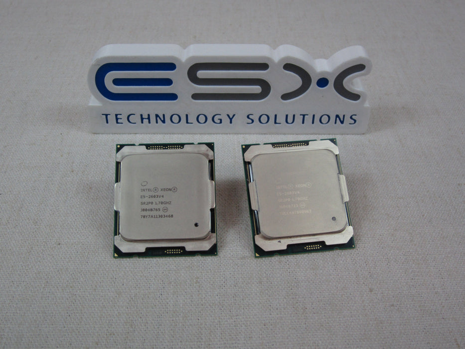 Lot of 2x Intel Xeon 6-Core E5-2603v4 @ 1.7GHz, 15MB LGA2011 Processor SR2P0 CPU