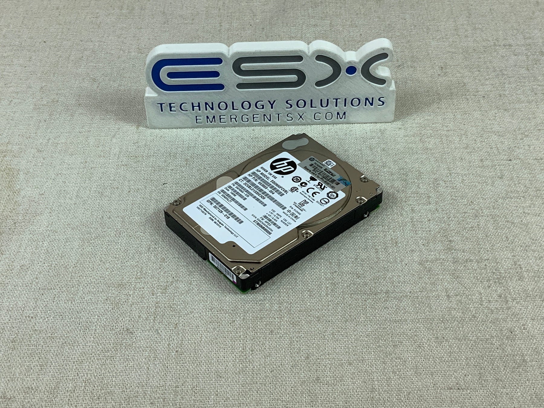 Lot of 3 HP 900GB 10k 2.5” SAS Hard Drives No Tray 641552-004 619286-004 653971