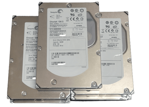 Lot of 5 RY491 Dell 146GB 15K 3Gb/s 3.5" SAS Hard Drive ST3146855SS
