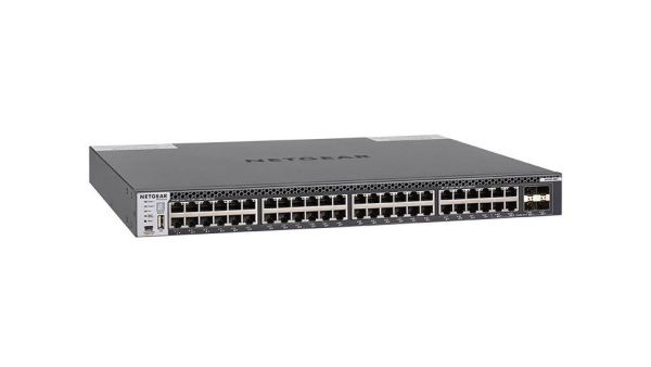 M4300-48X - Netgear 48-Ports 10GBASE-T Ethernet Layer 3 1U Rack-mountable Managed Network Switch with 4-Ports SFP+