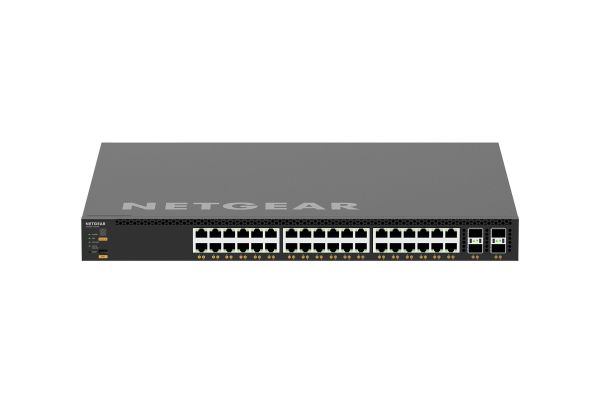 M4350-36X4V - Netgear 36-Ports 10GBASE-T PoE++ Layer 3 1U Rack-mountable Managed Network Switch with 4-Ports SFP28
