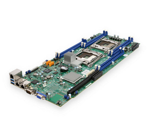 MBD-X10DRT-H - Supermicro X10DRT-H Dual Socket LGA 2011 Intel C612 Chipset Intel Xeon E5-2600 v4/v3 Processors Support DDR4 8x DIMM 8x SATA3 6.0Gb/s Proprietary Twin Server Motherboard