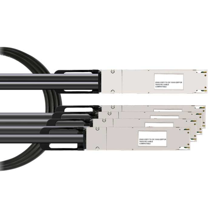MCP7Y50-N001 Compatible 800G OSFP to 4x200G OSFP Breakout DAC Cable - 1M | NVIDIA / Mellanox