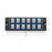 FHD Fiber Adapter Panel, 48 Fibers OS2 Single Mode, 12 x MDC UPC 2-Port Duplex (Blue) Adapter, Ceramic Sleeve