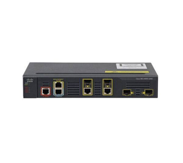 ME-3400EG-2CS-A - Cisco ME3400E 4-Ports 10/100/1000BASE-T SFP Rack-mountable Network Switch
