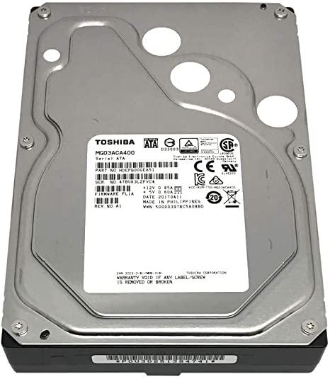 MG03ACA400 — Toshiba 4TB 7.2K 6G 64MB 3.5" SATA Hard Drive