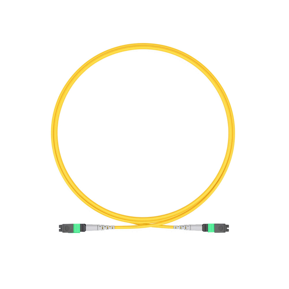 NSComm MPO Jumper Cables, MPO-8 APC (Female) to MPO-8 APC (Female), 8 Fibers, Single mode (OS2, G.657.A1), OFNR, Low Loss, Polarity Type B