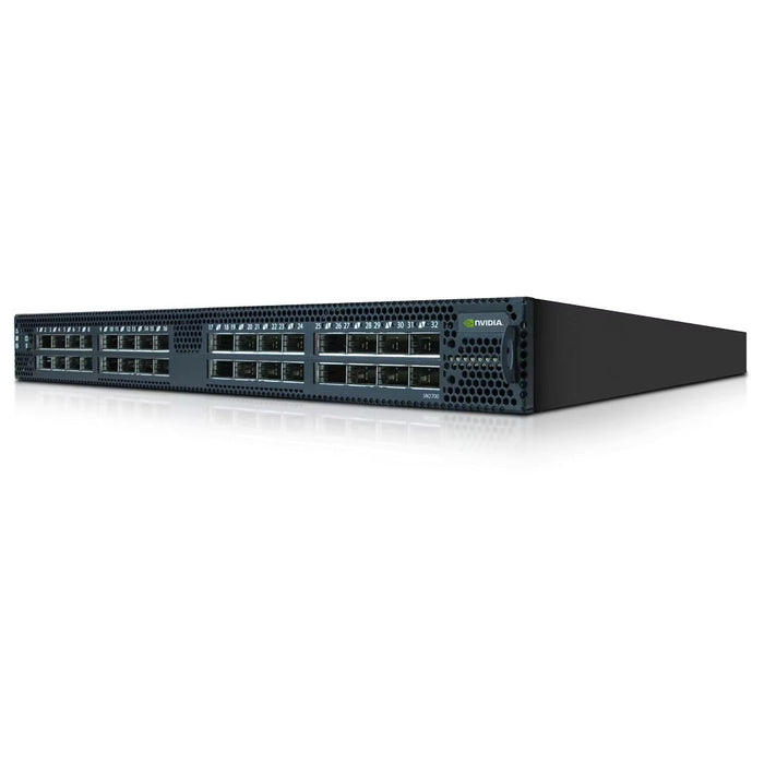 MQM9700-NS2R NVIDIA Quantum-2 Based NDR InfiniBand Switch, 64-Ports NDR, 32 OSFP Ports, Managed, Connector-to-Power (C2P) Airflow (Reverse)