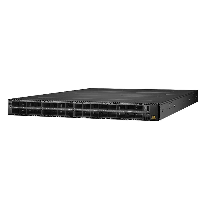 MQM9790-NS2F NVIDIA Quantum-2 Based NDR InfiniBand Switch, 64-Ports NDR, 32 OSFP Ports, Unmanaged, P2C Airflow (Forward)