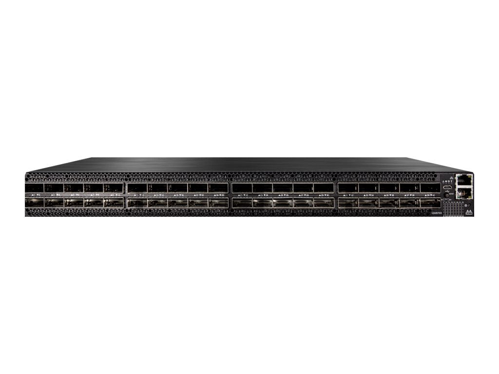 MQM9790-NS2F NVIDIA Quantum-2 Based NDR InfiniBand Switch, 64-Ports NDR, 32 OSFP Ports, Unmanaged, P2C Airflow (Forward)