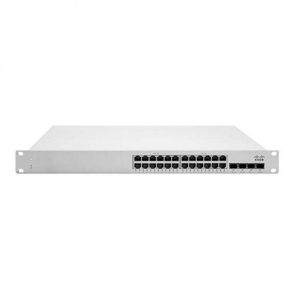 MS225-24P-HW - Cisco Meraki MS225 Series 24-Ports 10/100/1000BASE-T PoE+ Layer 3 Rack-mountable Managed Stackable Switch with 4-Ports SFP+