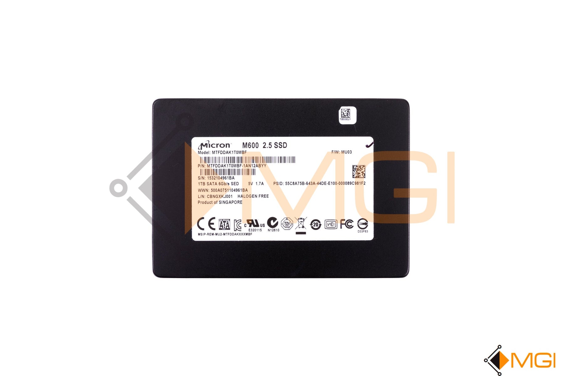 MTFDDAK1T0MBF (NO TRAY)