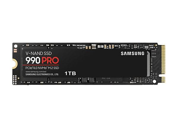 Samsung MZ-V9P1T0BW 990 PRO 1TB PCIe Gen 4.0 NVMe 2.0 M.2 2280 SSD