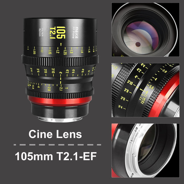 Meike Cinema Full Frame Cinema Prime 105mm T2.1 Lens (Sony E Mount)