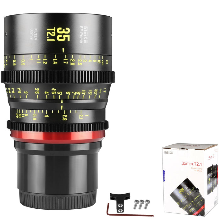 Meike Cinema Full Frame Cinema Prime 35mm T2.1 Lens (L Mount)