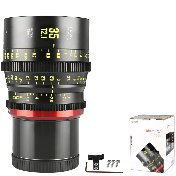 Meike Cinema Full Frame Cinema Prime 35mm T2.1 Lens (RF Mount)