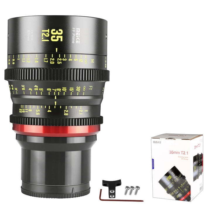 Meike Cinema Full Frame Cinema Prime 35mm T2.1 Lens (Sony E Mount)