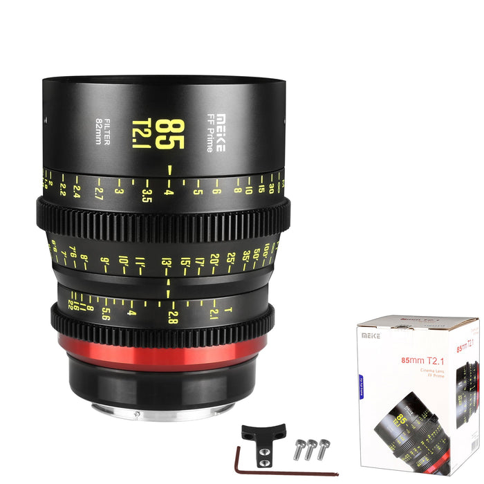 Meike Cinema Full Frame Cinema Prime 85mm T2.1 Lens (Canon RF Mount)