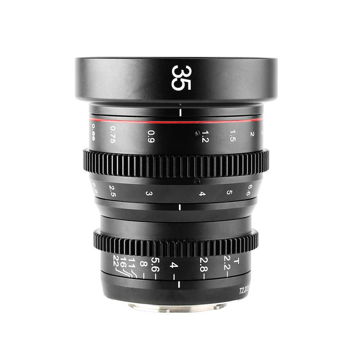 Meike Cinema Prime 35mm T2.2 M4/3 Lens (MFT Mount)