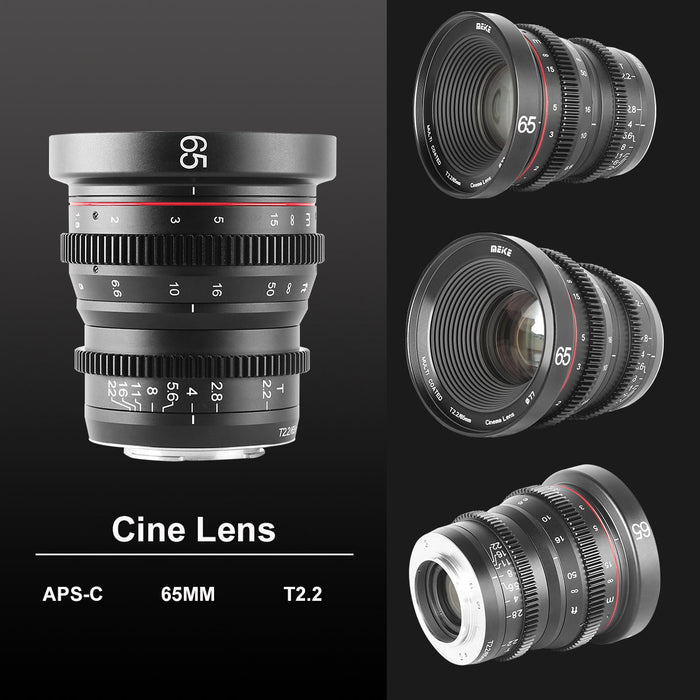 Meike Cinema Prime 65mm T2.2 Lens (Fujifilm X Mount)
